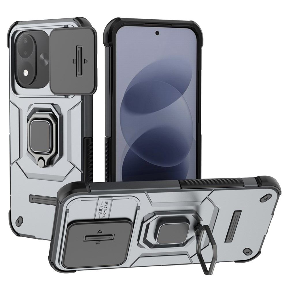 Lens strapabíró tok a Xiaomi Redmi Note 17 4G/5G-hez – szürke