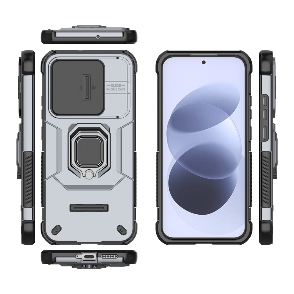 Lens strapabíró tok a Xiaomi Redmi Note 17 4G/5G-hez – szürke