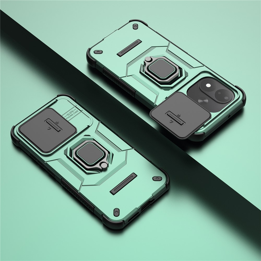 Lens strapabíró tok a Xiaomi Redmi Note 17 4G/5G-hez – zöld