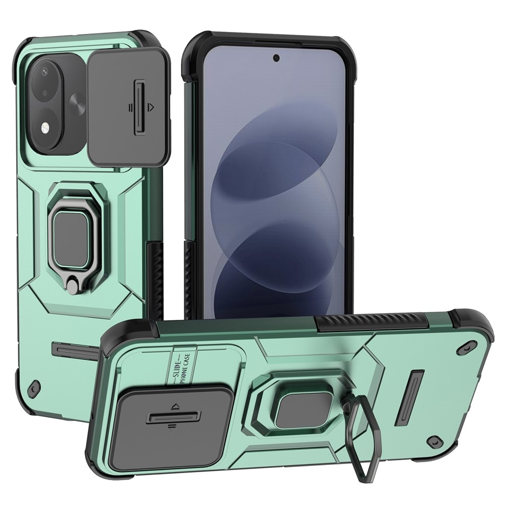 Lens strapabíró tok a Xiaomi Redmi Note 17 4G/5G-hez – zöld