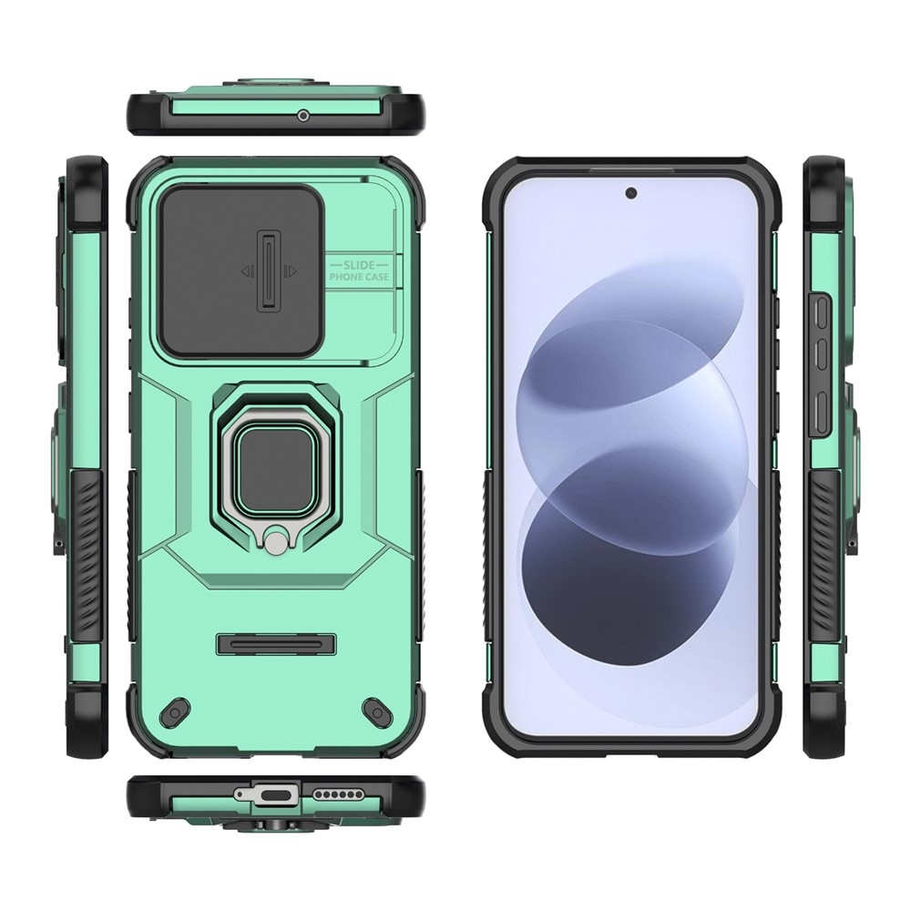 Lens strapabíró tok a Xiaomi Redmi Note 17 4G/5G-hez – zöld