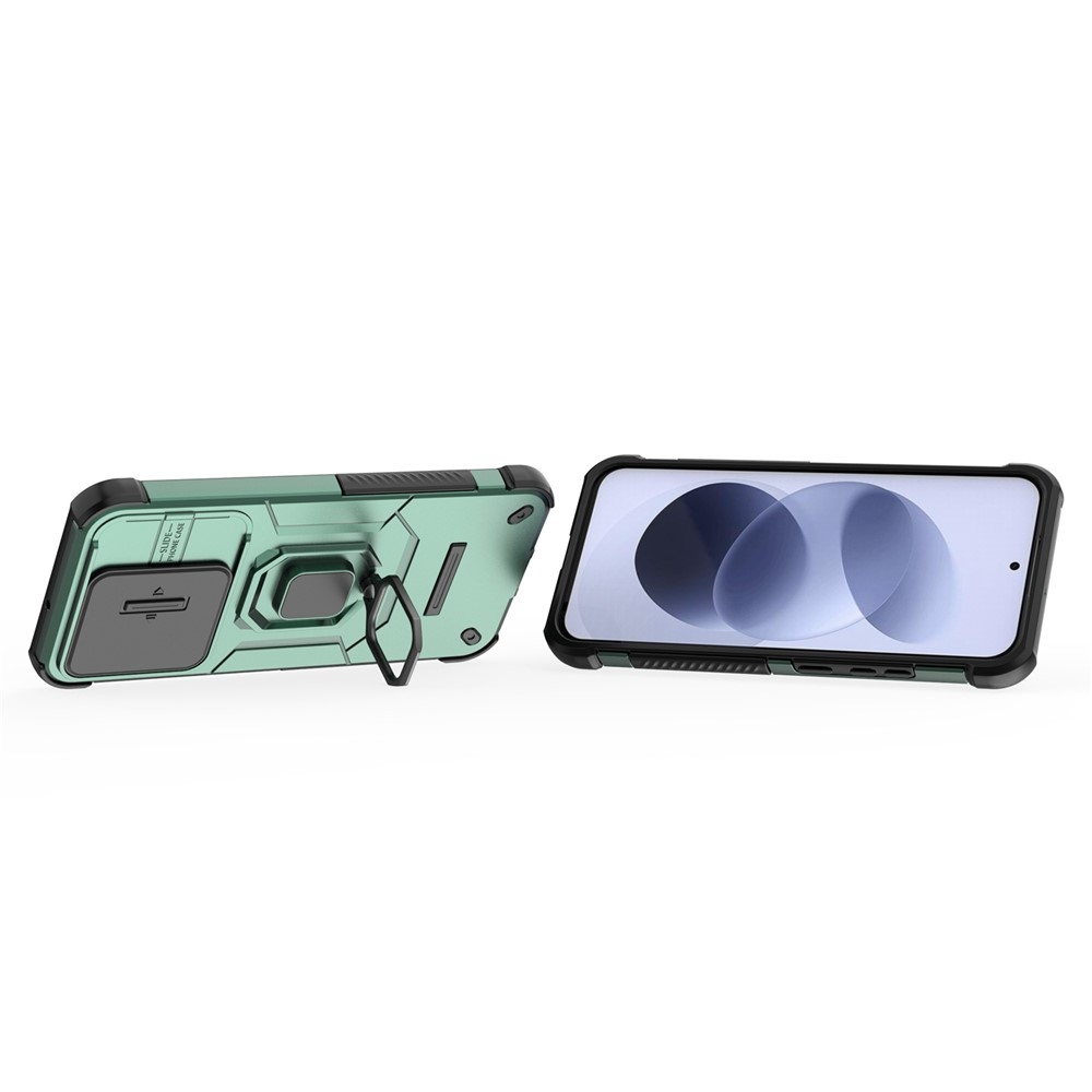 Lens strapabíró tok a Xiaomi Redmi Note 17 4G/5G-hez – zöld