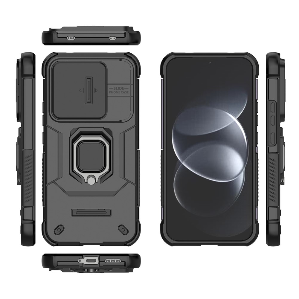 Lens strapabíró tok a Xiaomi Redmi Note 17 Pro 5G-hez – fekete
