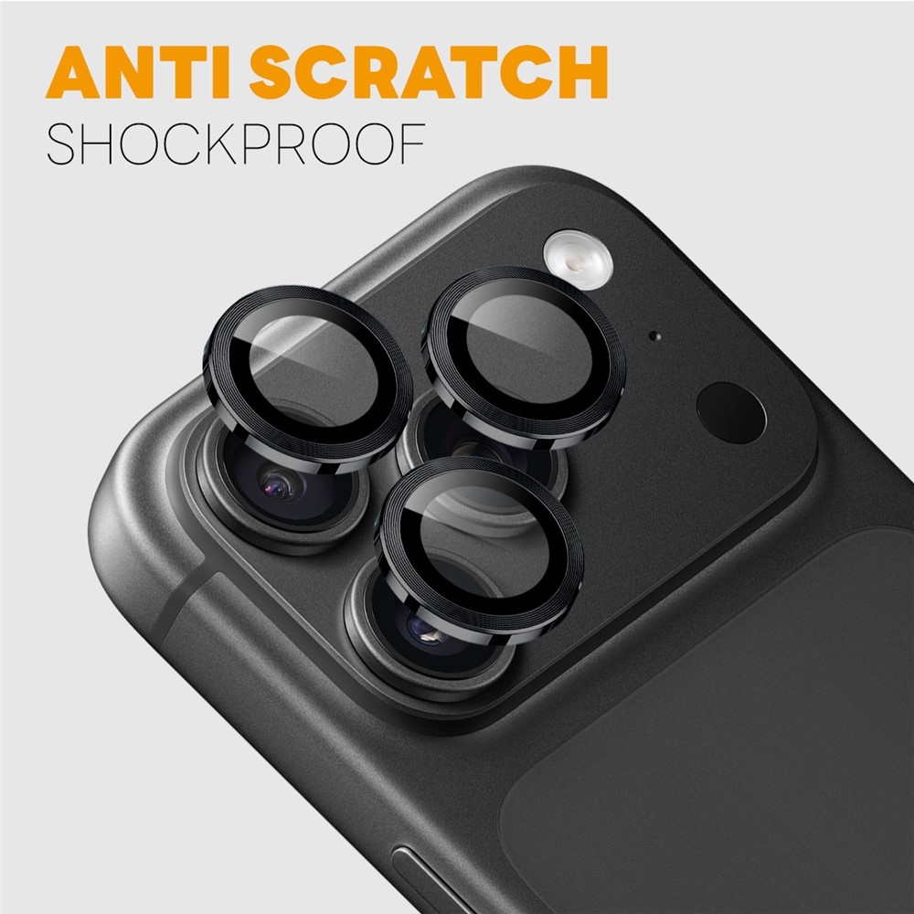 Fényképezőgép-objektív (különálló lencsék) az iPhone 18 Pro Max/18 Pro okostelefonhoz – fekete