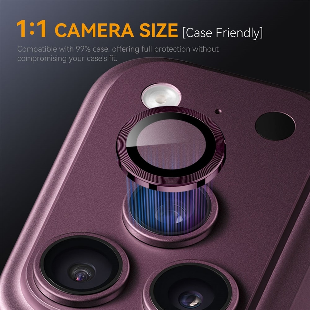 Fényképezőgép-objektív (különálló lencsék) az iPhone 18 Pro Max/18 Pro okostelefonhoz – lila