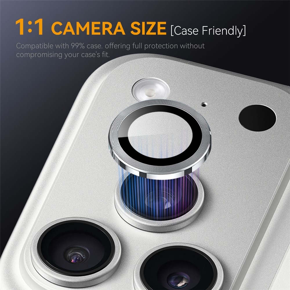 Fényképezőgép-objektív (különálló lencsék) az iPhone 18 Pro Max/18 Pro okostelefonhoz – ezüst színű