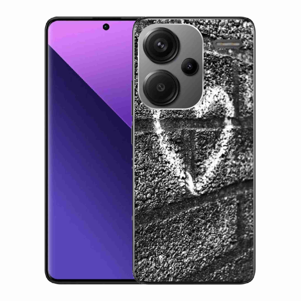 Gél borítás mmCase a Xiaomi Redmi Note 13 Pro+ 5G számára - szív a falon