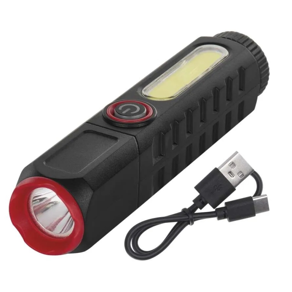 LED újratölthető műanyag zseblámpa P4720, 120 lm