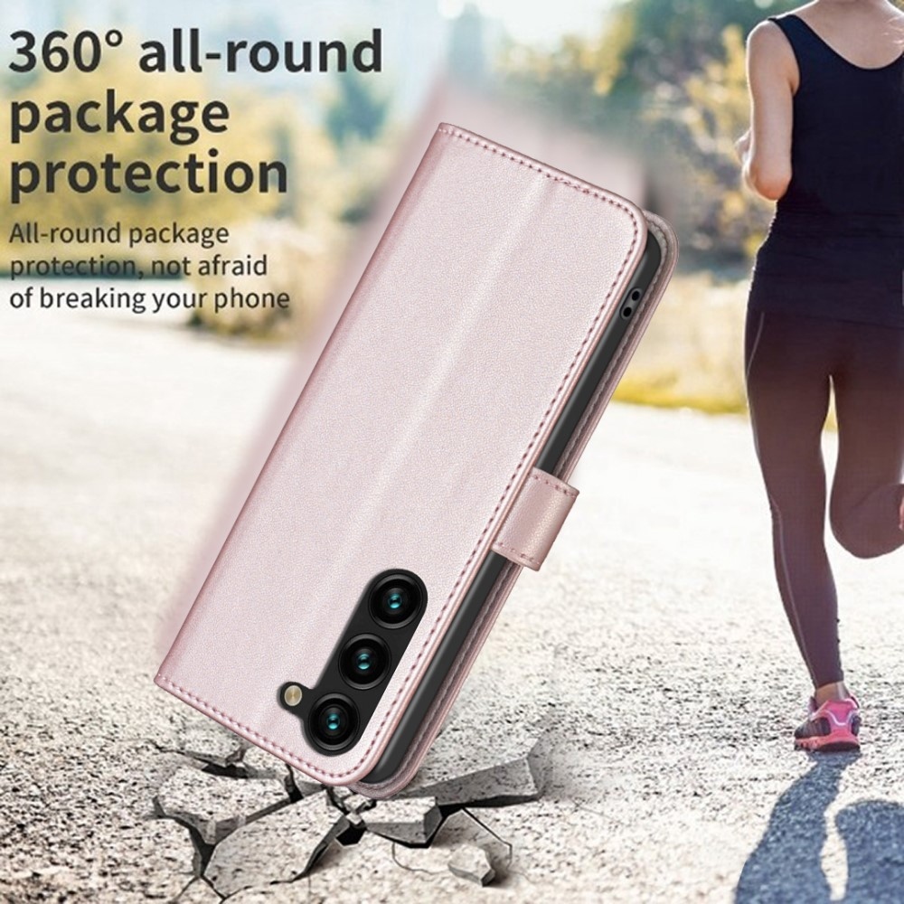 BNF könyvtáska Samsung Galaxy S25+ készülékhez - rózsaarany