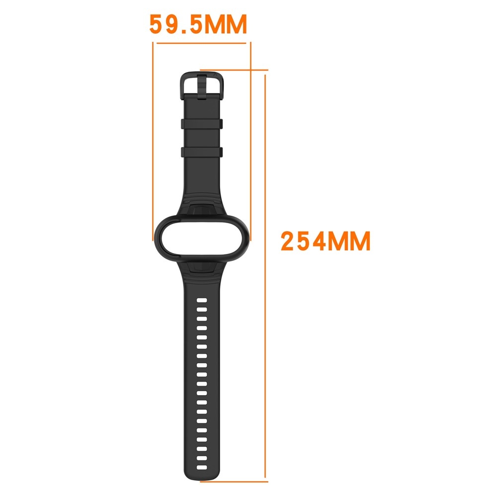 Sötétkék szilikon keret állítható csuklópánttal az Insta360 GO 3, GO 3S vagy GO 2 kamera biztonságos csuklóra rögzítésére.