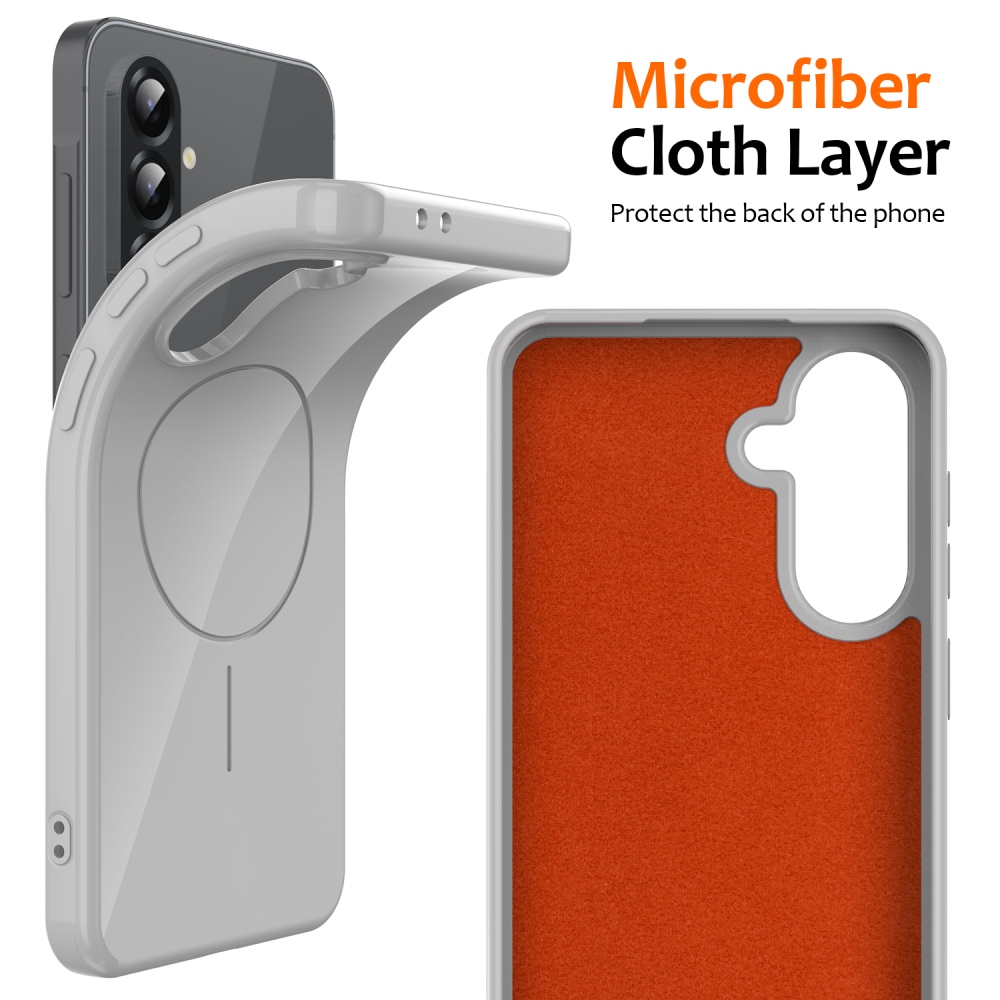 MagSafe zselés tok Samsung Galaxy A17 4G/5G készülékhez - fehér