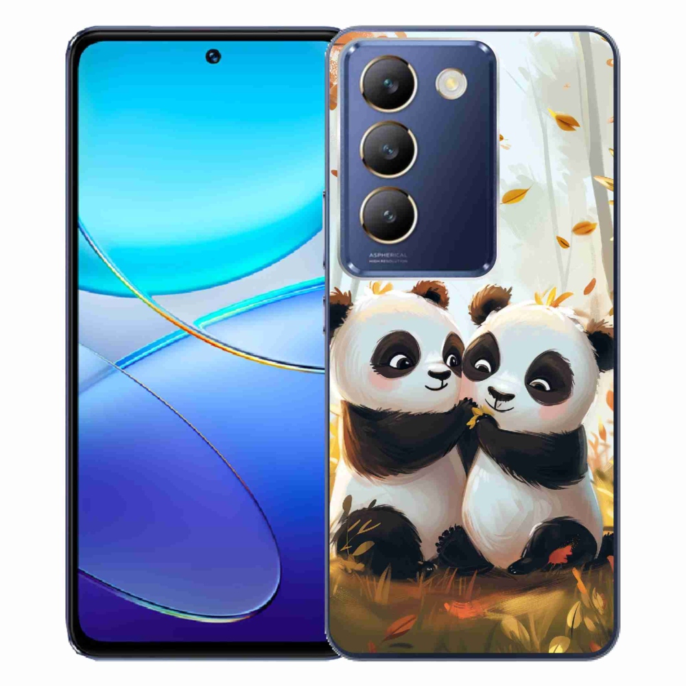 Gél borítás mmCase a Vivo V40 SE 4G/5G készülékhez - pandák