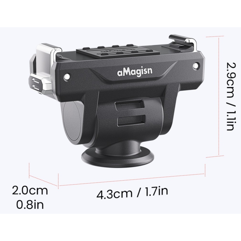 AMAGISN Kétoldalas, állítható gyorskioldó adapter DJI Osmo Action 6-hoz