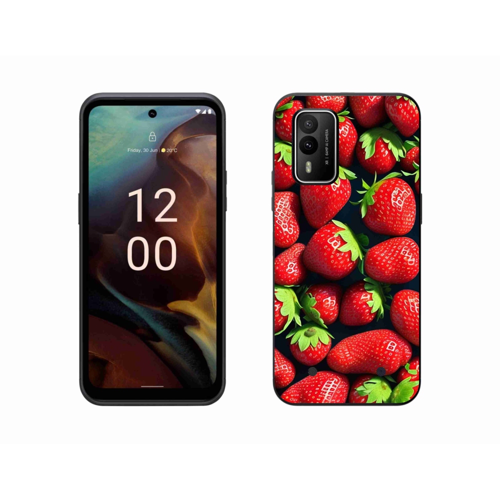 Zselés borítás mmCase a Nokia XR21 készülékhez - eper