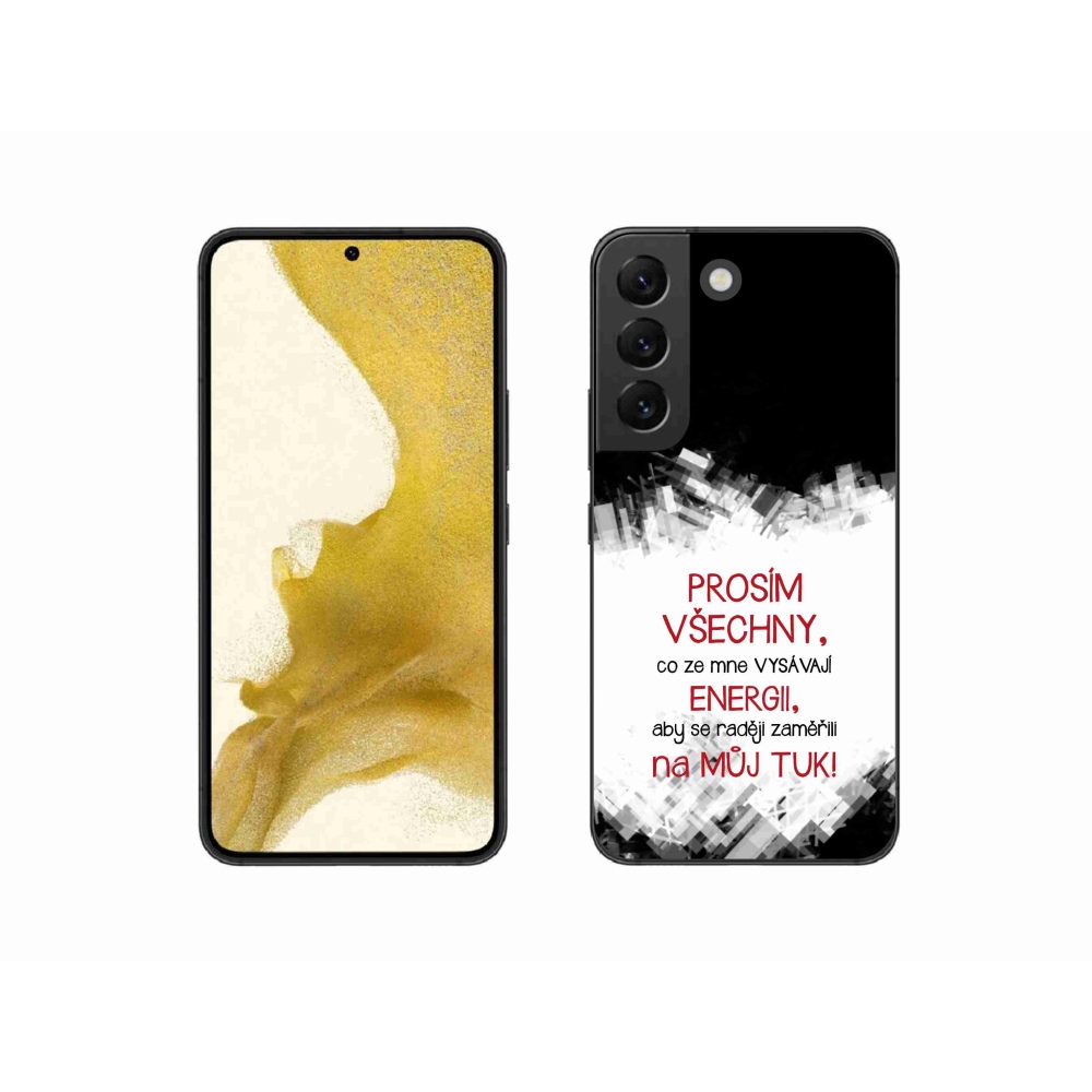 Gél borító mmCase Samsung Galaxy S22 5G - vicces szöveg 1 piros