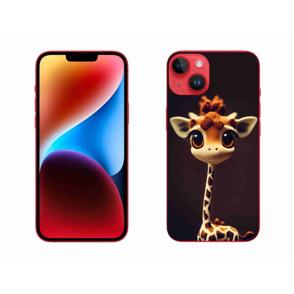 Zselés borítás mmCase iPhone 14 Plus készülékhez - kis zsiráf