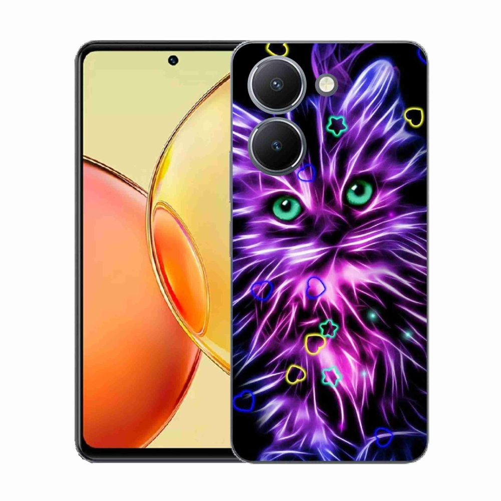 Zselés borítás mmCase a Vivo Y36-hoz - absztrakt macska