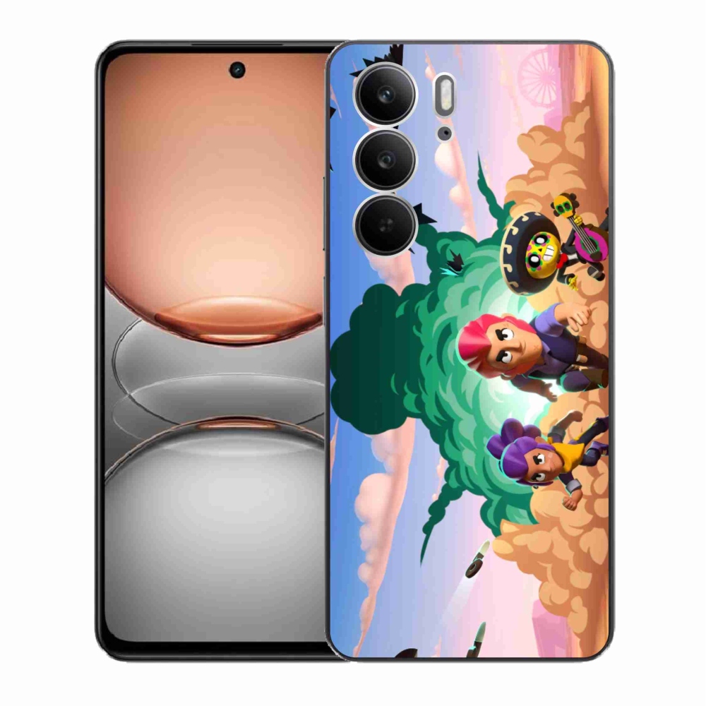 Gél borítás mmCase a Realme C75 készülékhez - verekedős csillagok