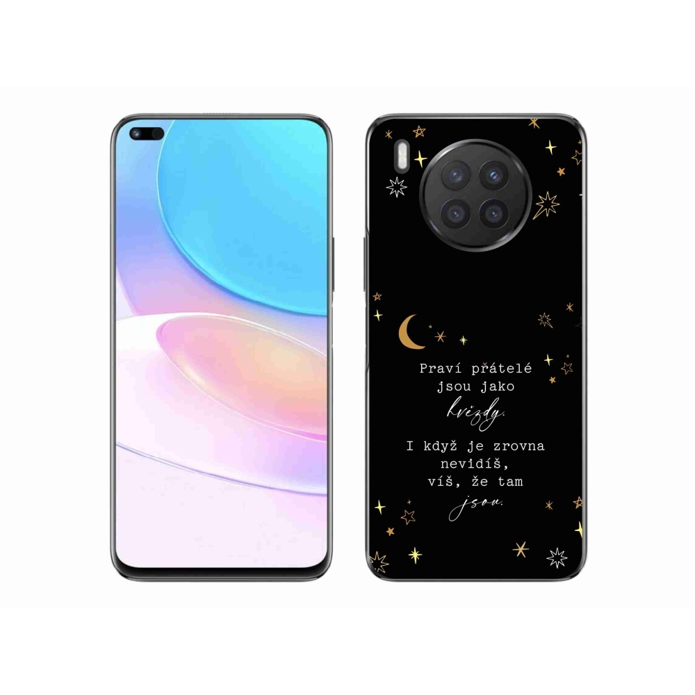 Gél borító mmCase a Huawei Nova 8i - idézet 6 fekete háttérrel