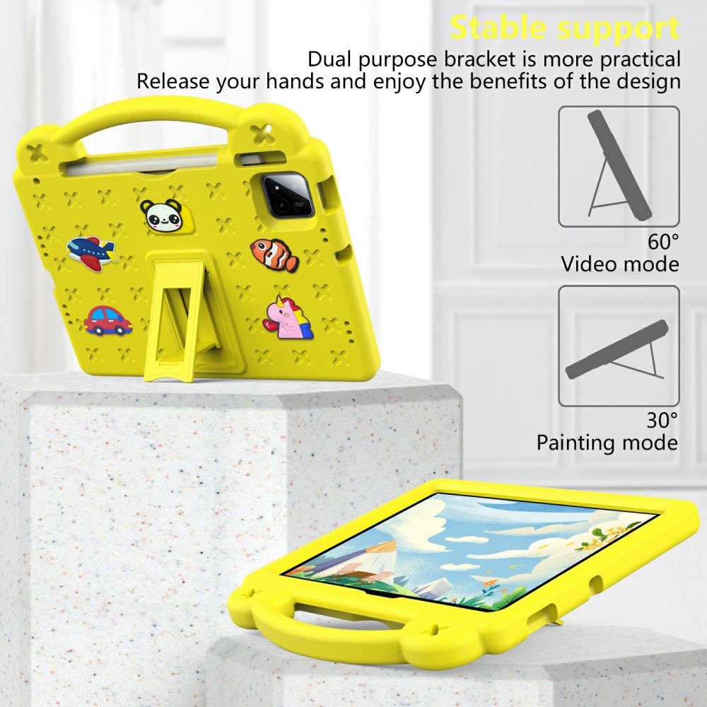 Xiaomi Pad 7/7 Pro gyerekeknek készült tartós táblagép tok - sárga