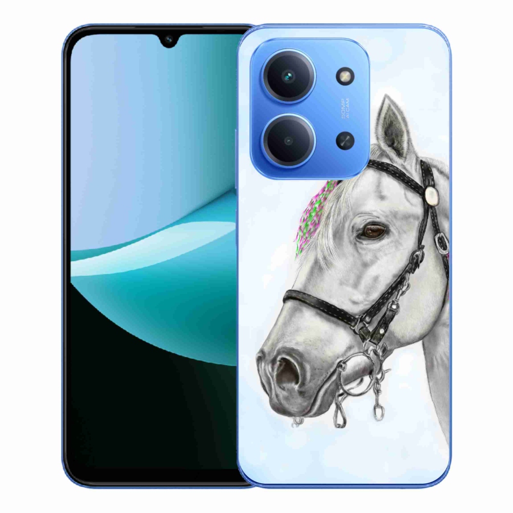 Gél borítás mmCase a Xiaomi Redmi 15C 4G/5G (173mm) - fehér ló 1