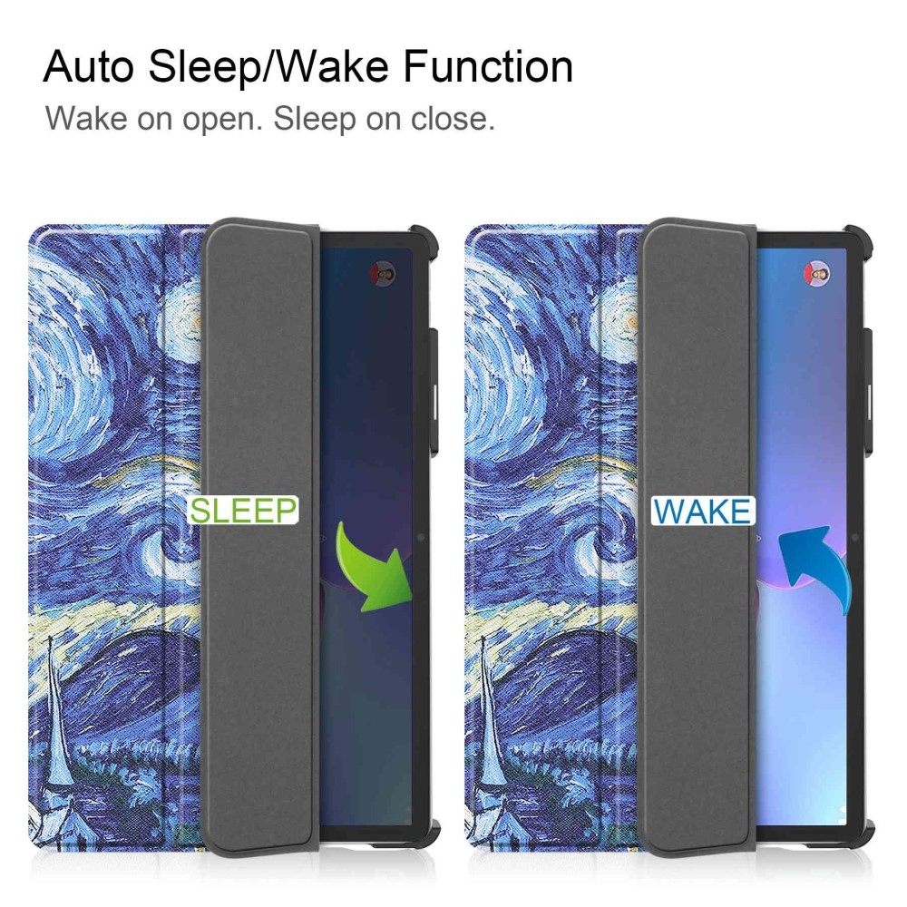 Print Smart Closing Case for Lenovo Tab P11 Pro (2.Gen) - olajfestmény