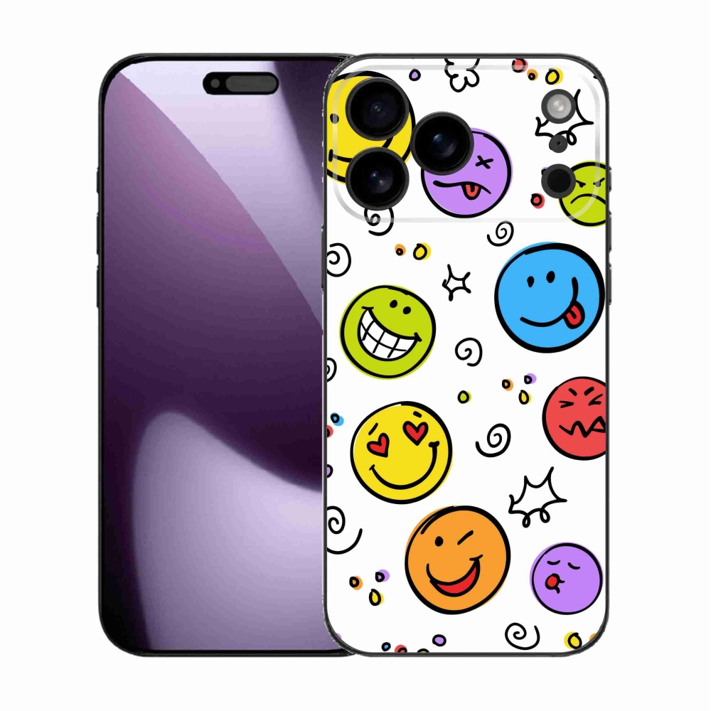 Gél borítás mmCase iPhone 17 Pro Max készülékhez - smiley-k