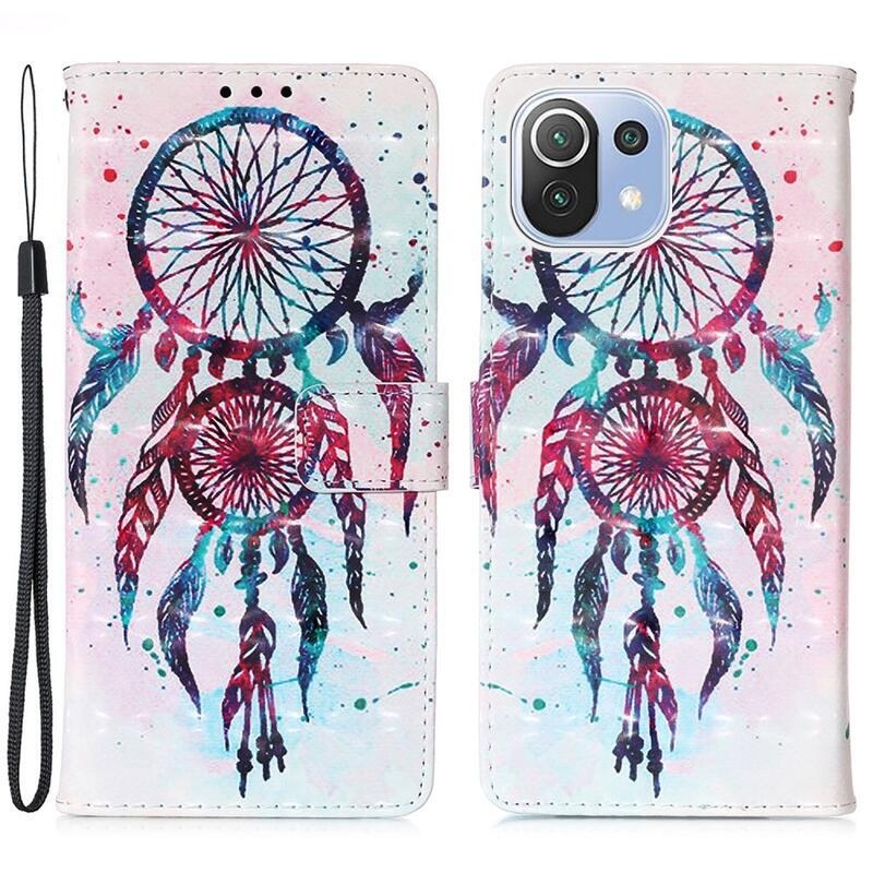 Könnyű pénztárca tok Xiaomi Mi 11 Lite 5G/4G/11 Lite 5G NE - álomfogó toll