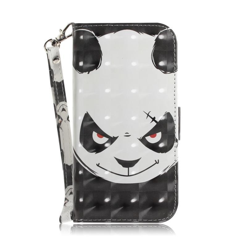 Könnyű PU bőr pénztárca tok a Huawei P40 Pro-hoz - angry panda