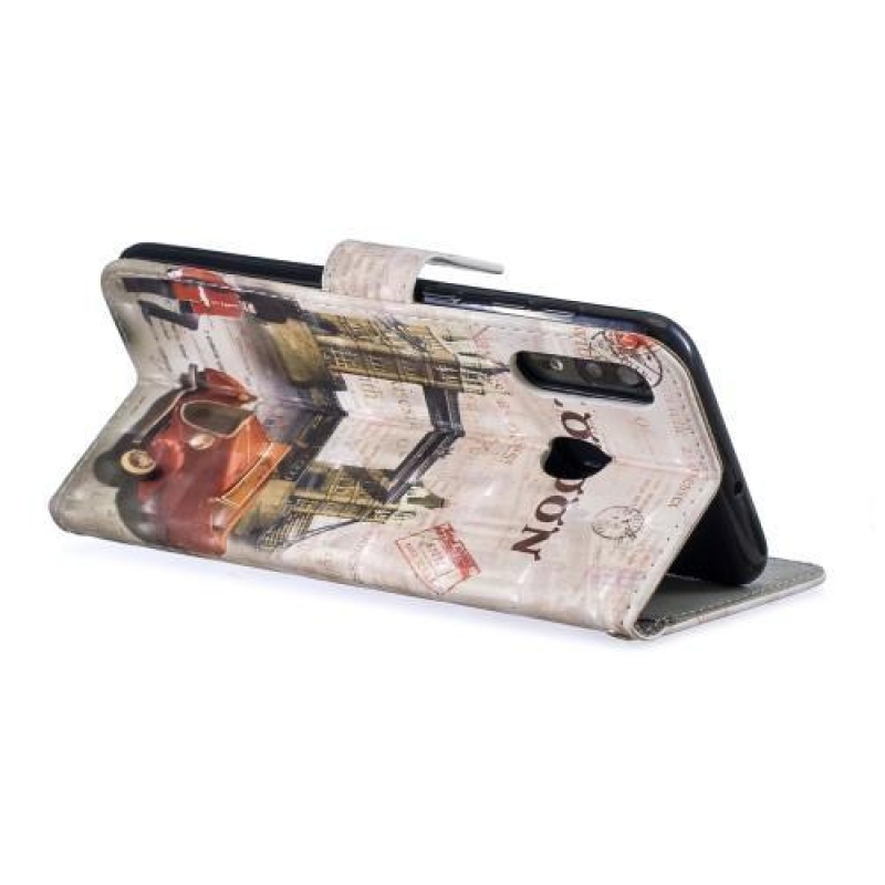 Könnyű PU bőr pénztárca tok Samsung Galaxy A20/A30-hoz - Tower Bridge Londonban