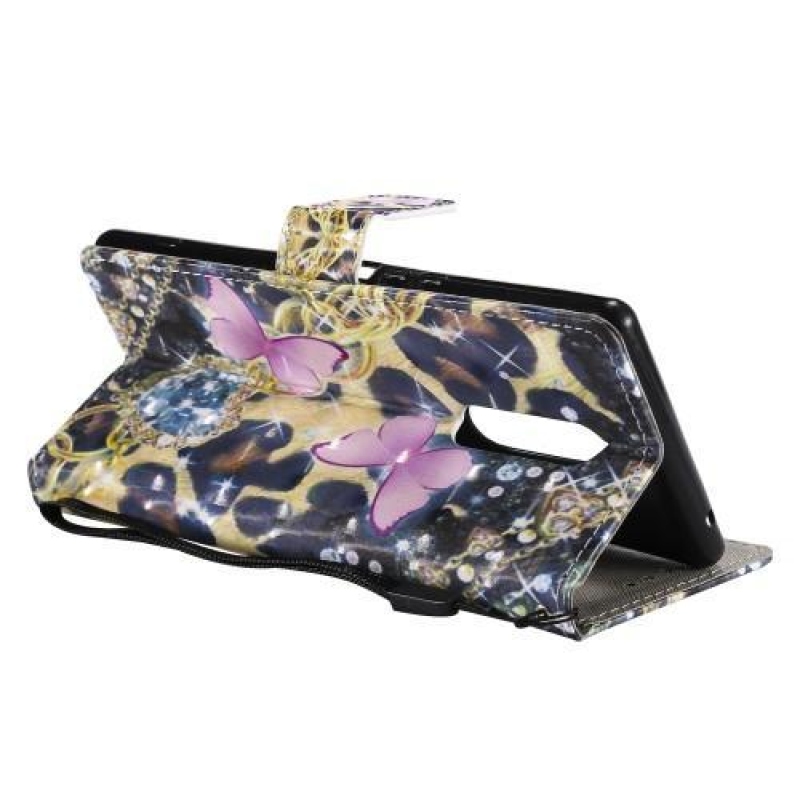 Könnyű PU bőr pénztárca tok Sony Xperia 1 - pillangókhoz