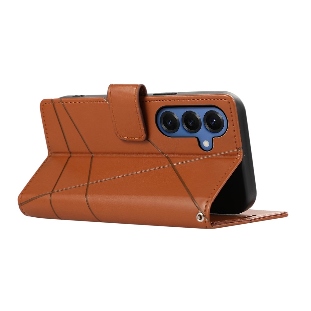 Line könyv tok Samsung Galaxy S26+ készülékhez - barna