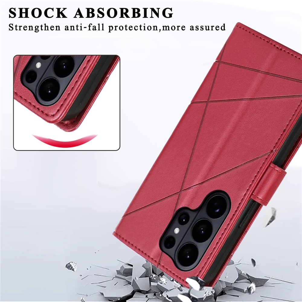 Line book tok Samsung Galaxy S26 Ultra készülékhez - piros