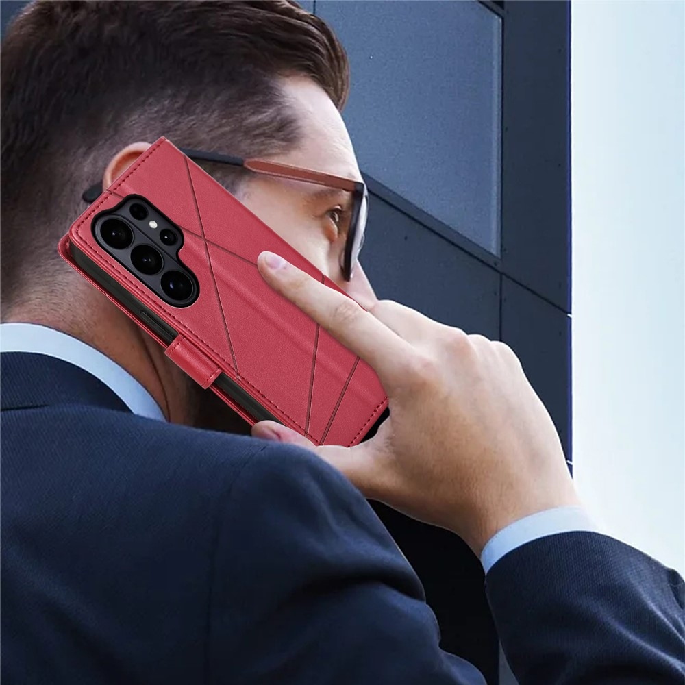 Line book tok Samsung Galaxy S26 Ultra készülékhez - piros