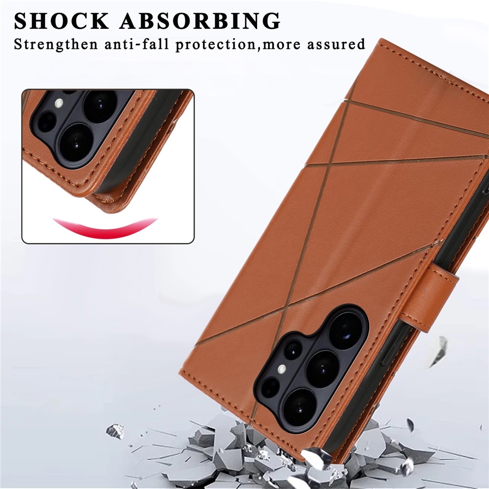 Line book tok Samsung Galaxy S26 Ultra készülékhez - barna