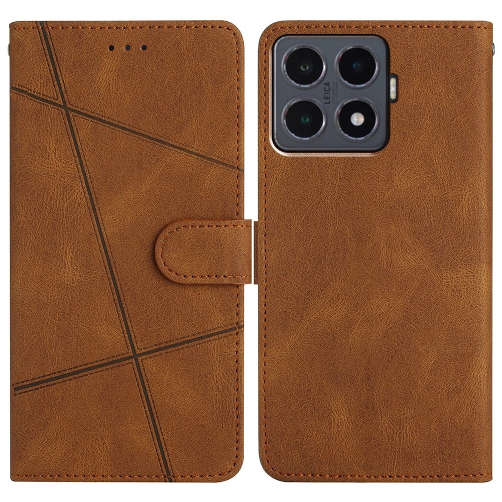 Line könyv tok a Xiaomi 15T Pro-hoz - barna