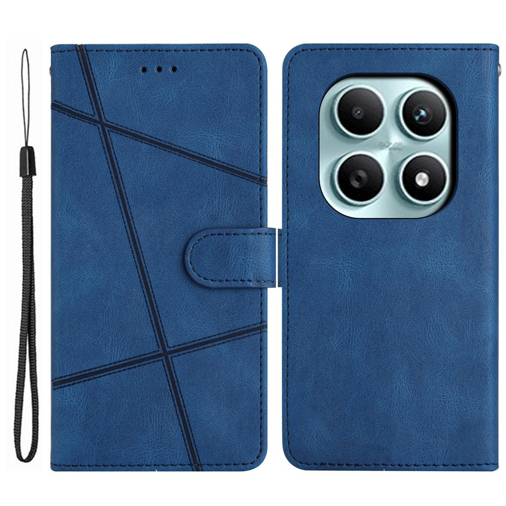 Vonalas könyv tok Xiaomi Poco M8 5G/Redmi Note 15 5G - kék