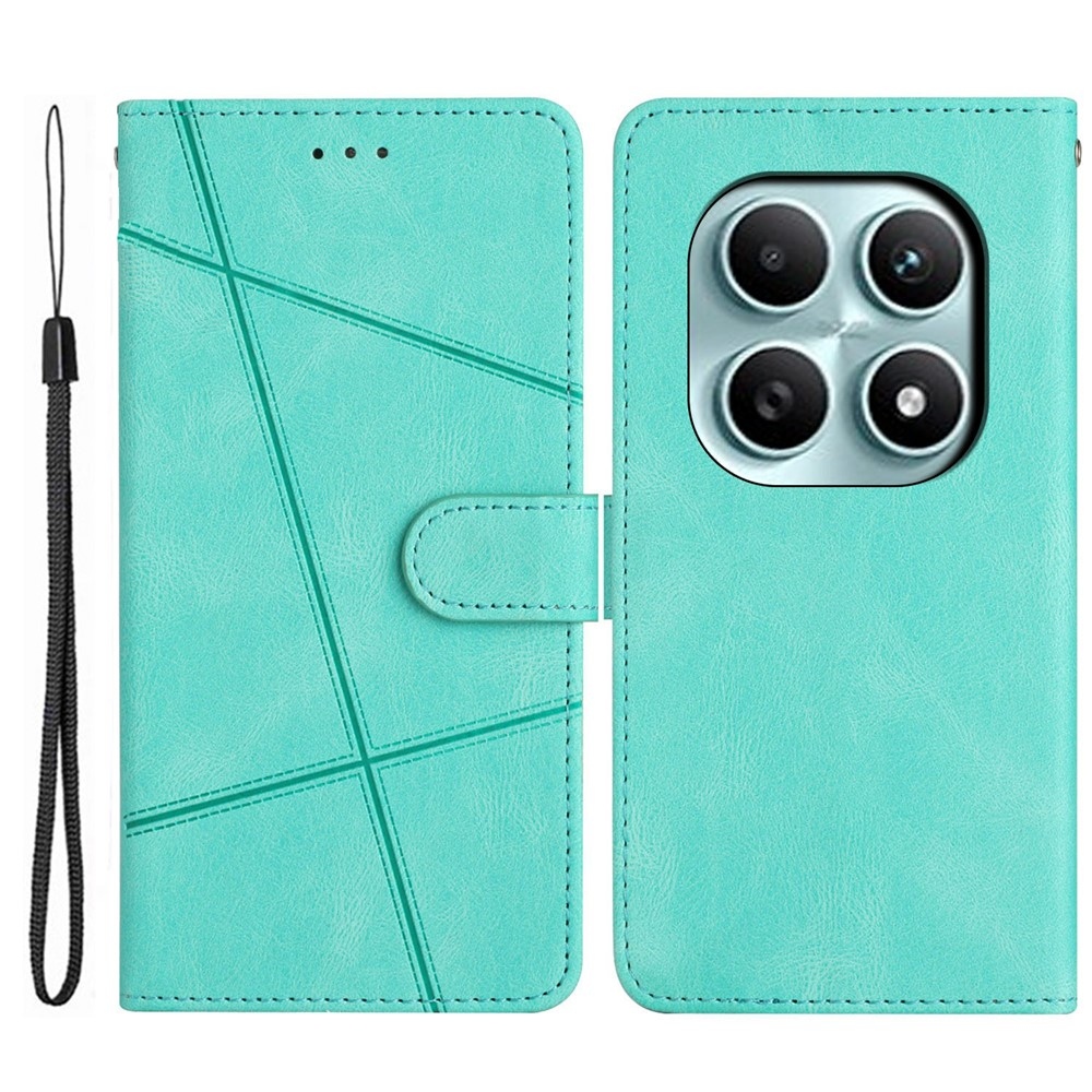 Vonalas könyv tok Xiaomi Poco M8 5G/Redmi Note 15 5G számára - zöld