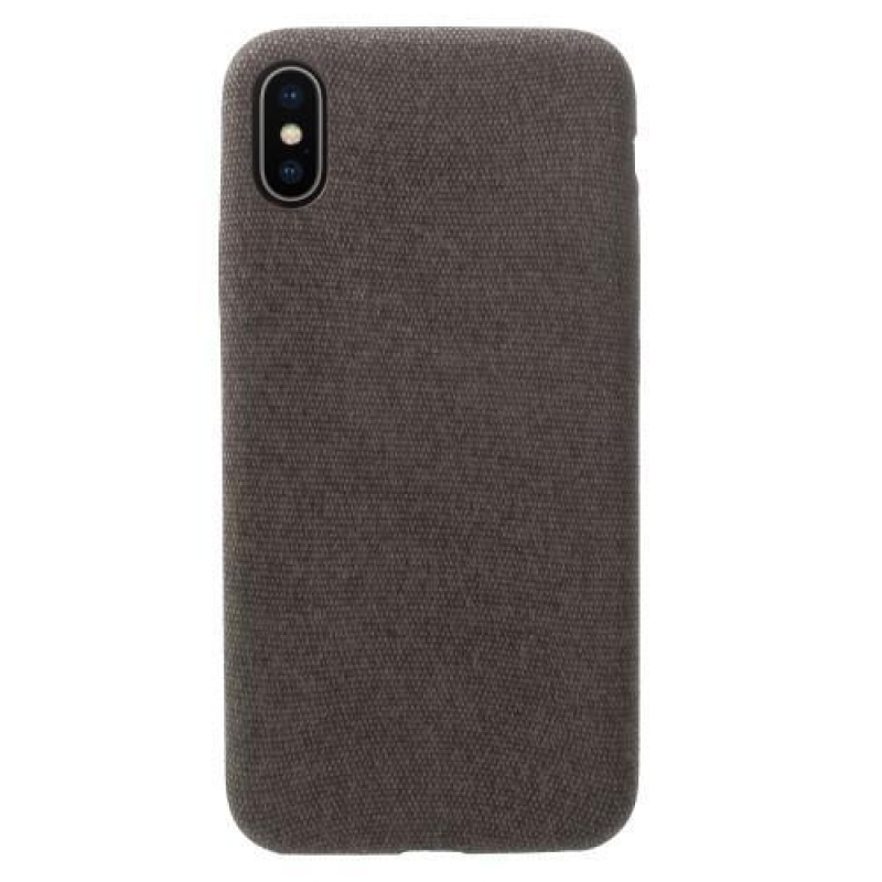 Line műanyag tok PU bőrrel borított telefon X - kávé