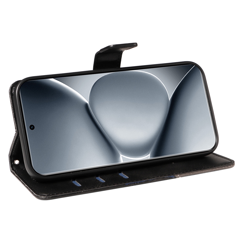 Vonalak könyv tok Xiaomi Redmi Note 15 Pro+ 5G/Xiaomi Poco M8 Pro 5G - fekete