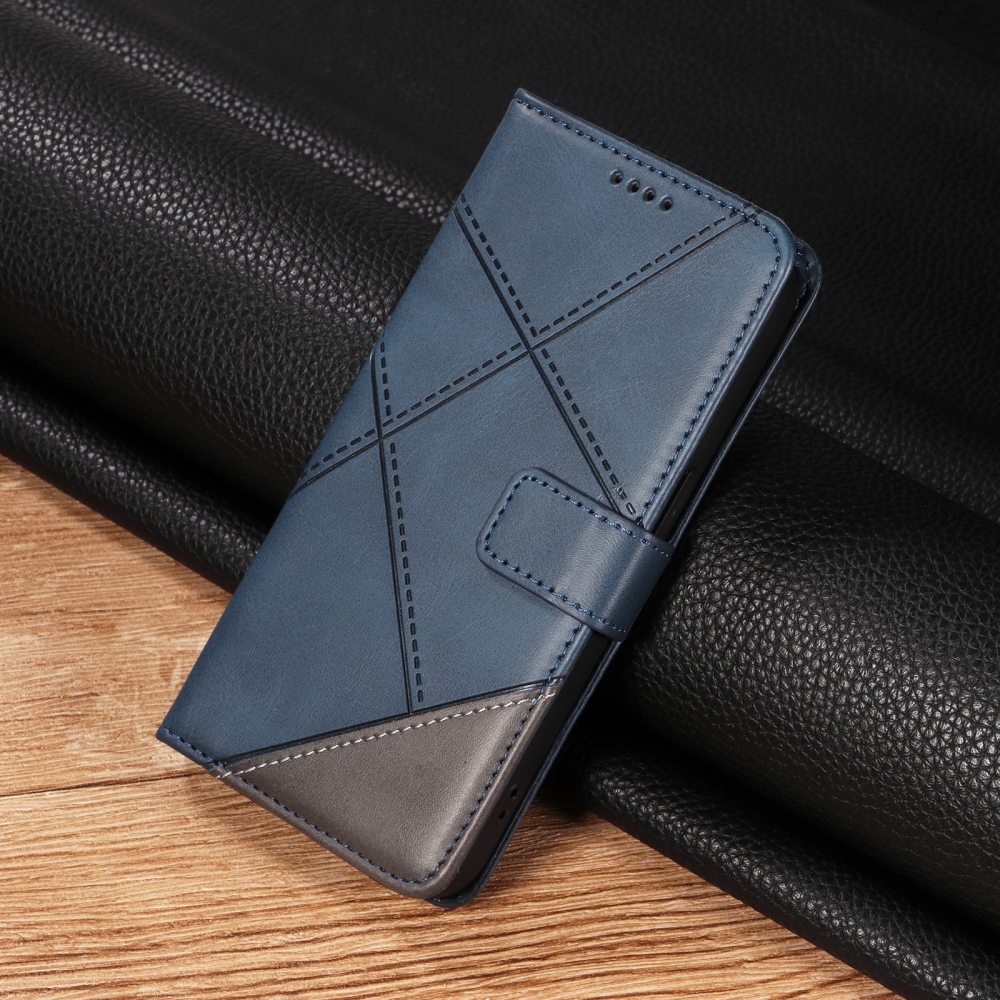 Lines könyvszerű tok a Xiaomi Redmi Note 15 Pro+ 5G/Xiaomi Poco M8 Pro 5G készülékhez – kék