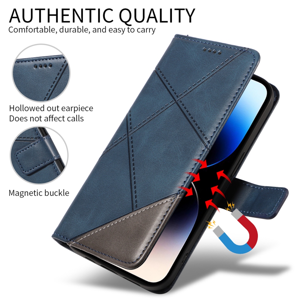 Lines könyvszerű tok a Xiaomi Redmi Note 15 Pro+ 5G/Xiaomi Poco M8 Pro 5G készülékhez – kék