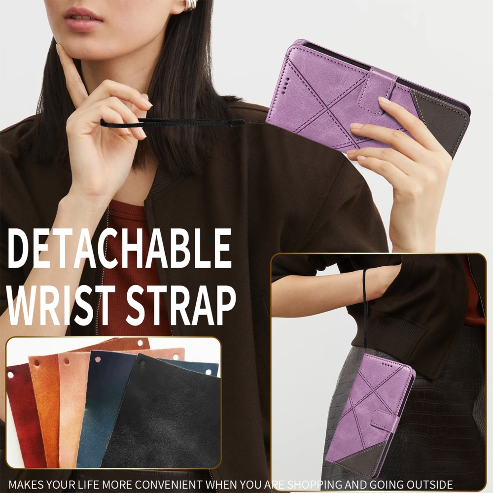 Vonalak könyv tok Xiaomi Redmi Note 15 Pro+ 5G/Xiaomi Poco M8 Pro 5G - világos lila