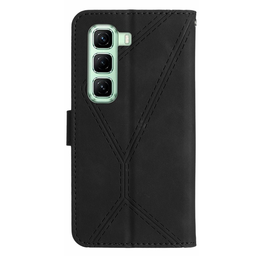 Linesy könyvtáska Infinix Hot 50 Pro+ - fekete
