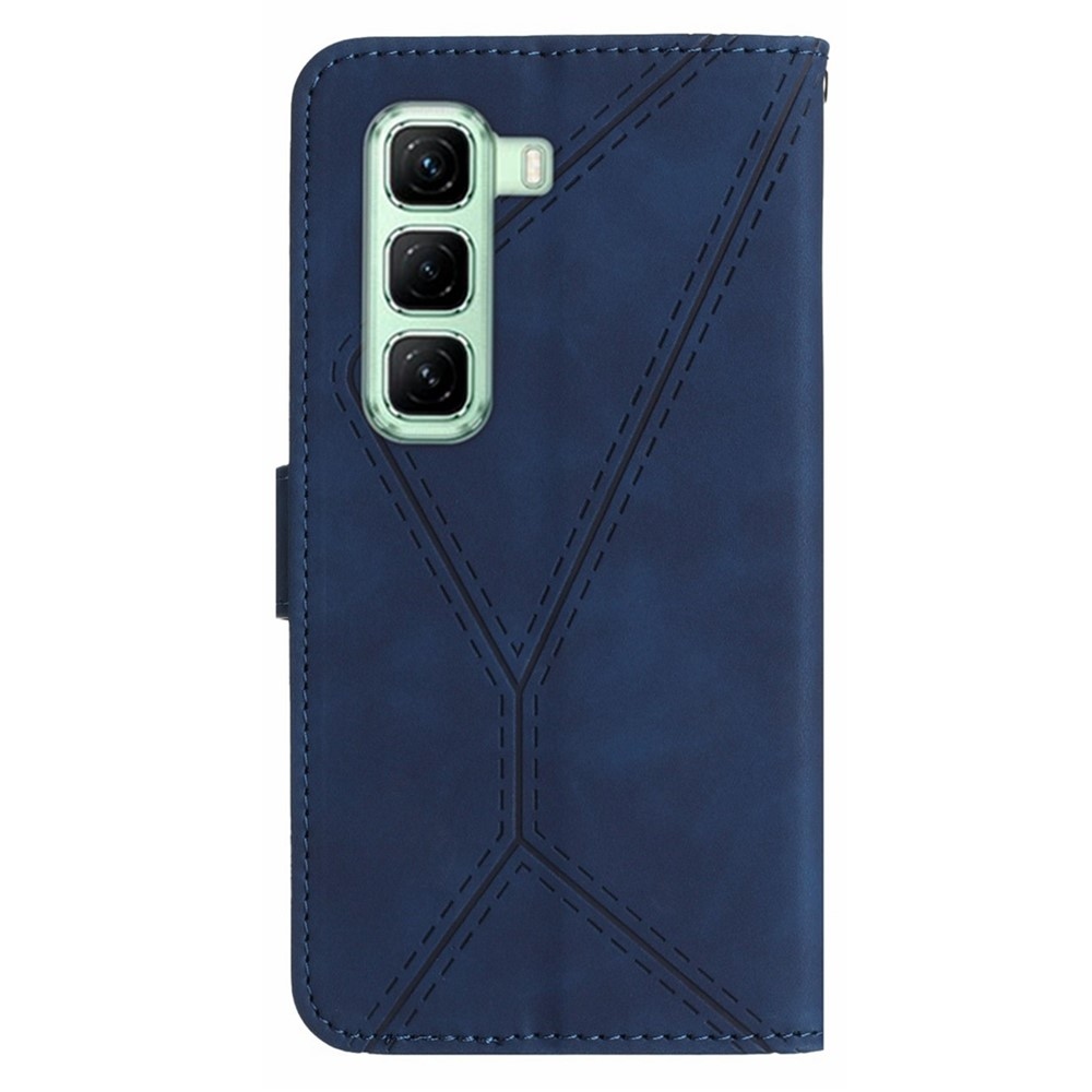 Linesy könyvtáska Infinix Hot 50 Pro készülékhez - kék