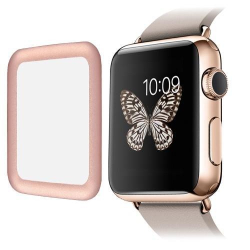 Link edzett üveg kerettel Apple Watch 42mm órához - rózsaarany