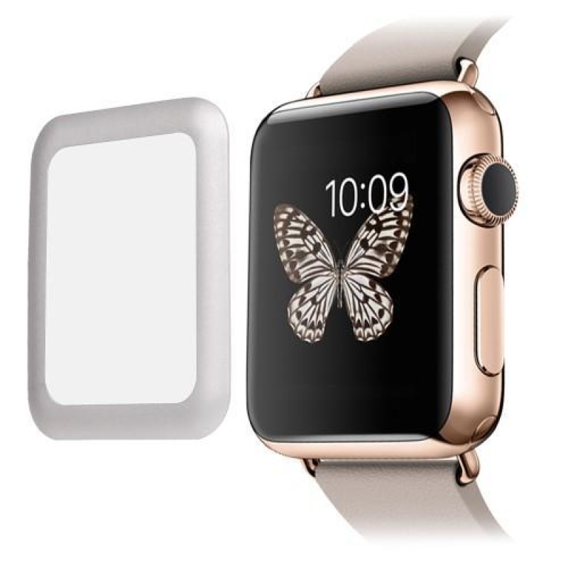 Link edzett üveg kerettel Apple Watch 42mm órához - ezüst