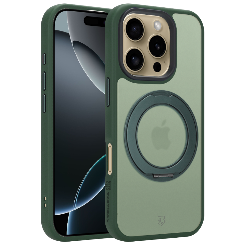 Tactical MagForce Hyperstand tok az Apple iPhone 16 Pro-hoz, Forest Green színben