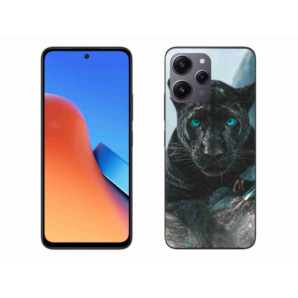Gél borítás mmCase a Xiaomi Redmi 12-hez - fekete párduc