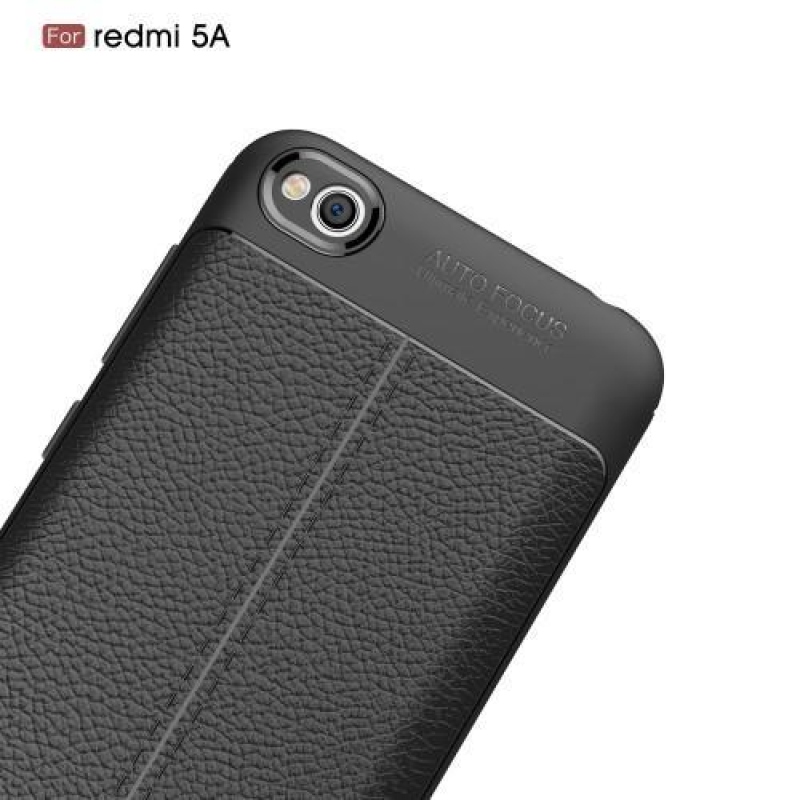 Litch zselés tok texturált hátlappal Xiaomi Redmi 5A - szürke